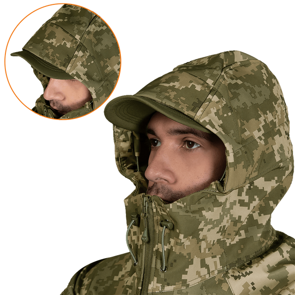 Куртка CM Stalker SoftShell Піксель (7379), S