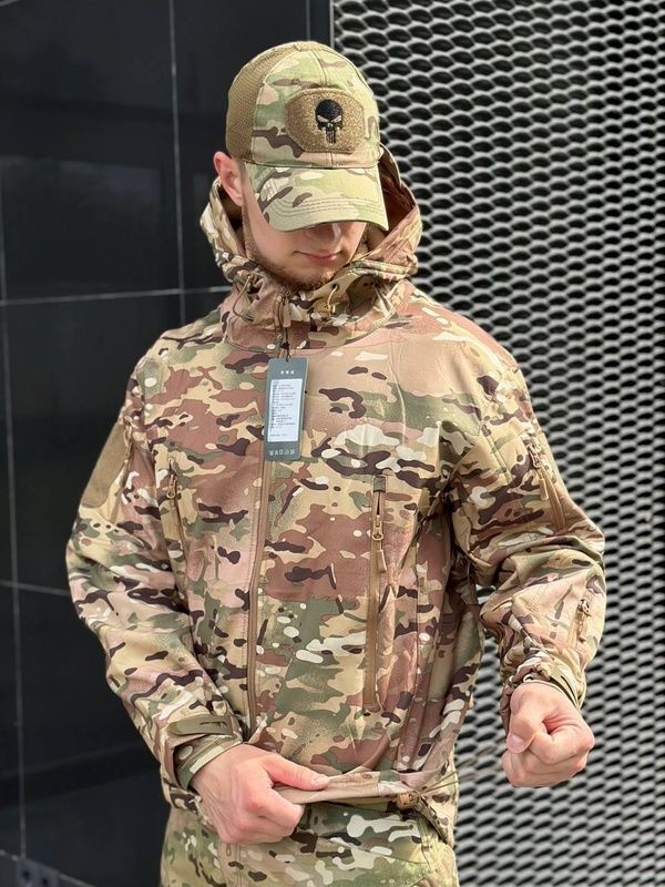 Куртка тактична Pave Hawk Softshell, Мультикам, S