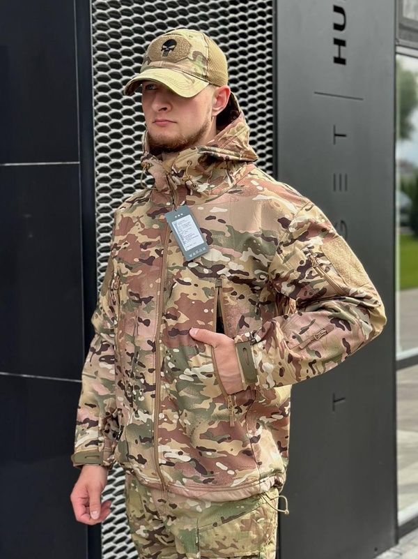 Куртка тактична Pave Hawk Softshell, Мультикам, S