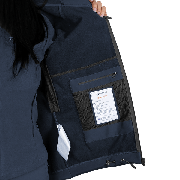Жіноча куртка Stalker SoftShell Темно-синя (7443), XS