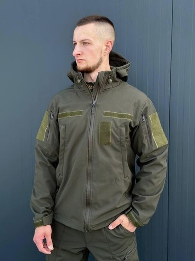 Куртка Софтшел Military, оливковий, S