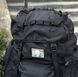 Тактичний військовий рюкзак-баул на 120л з алюмінієвим каркасом Чорний