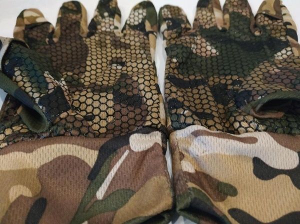 Тактичні зимові рукавиці на флісі з відкидними пальцями Мультикам