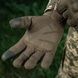 Повнопалі тактичні військові рукавиці з перфорацією Олива