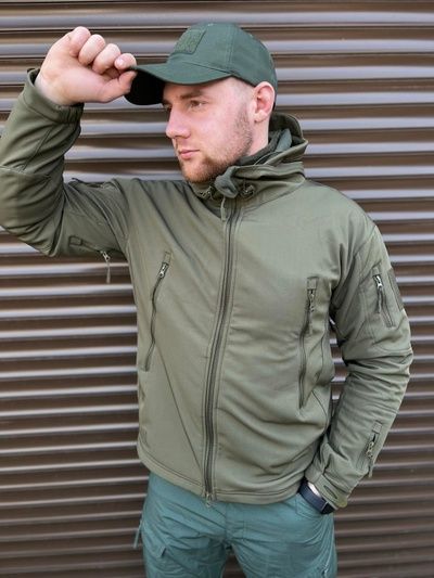Куртка Soft Shell Tactical, оливковий, M