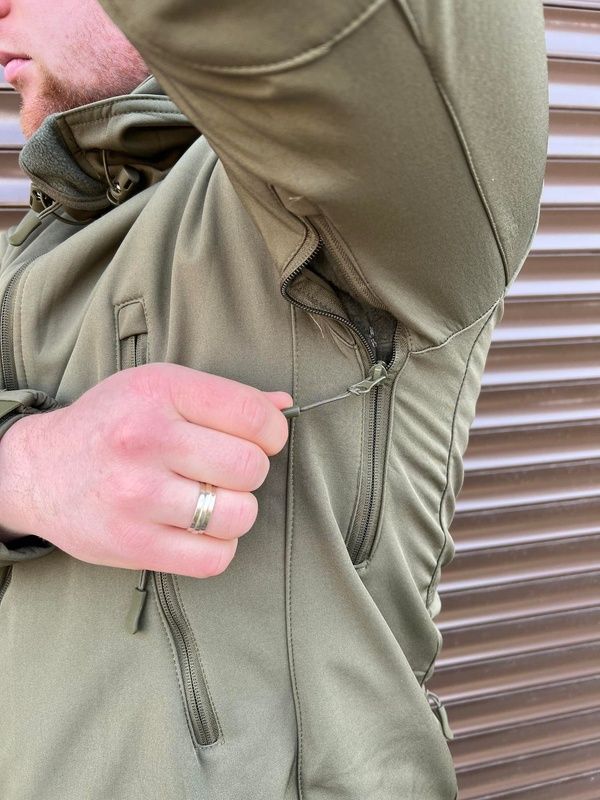 Куртка Soft Shell Tactical, оливковий, M