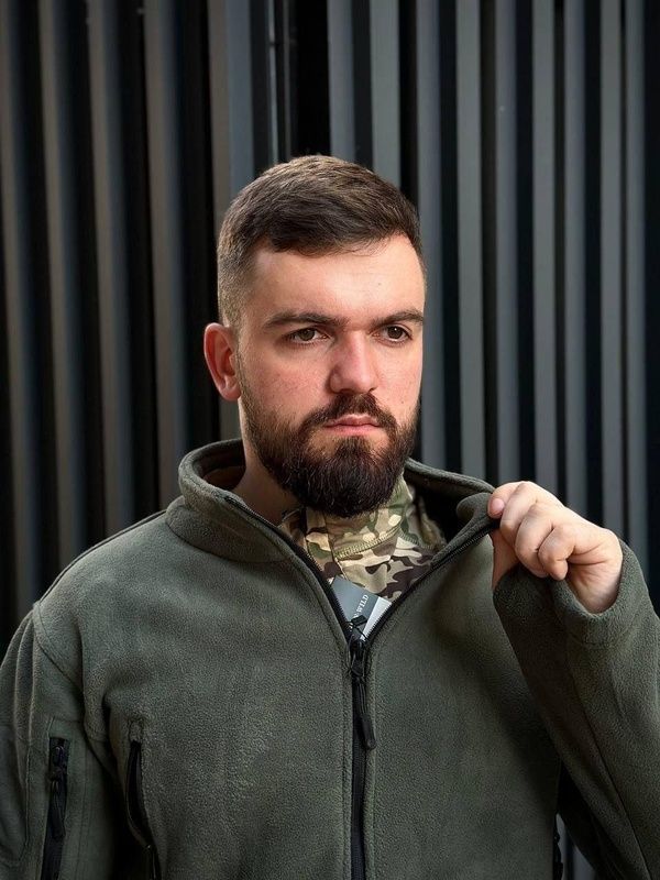 Тактична військова тепла флісова кофта Han Wild Олива