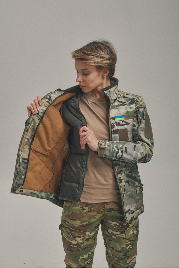 Зимова жіноча куртка Soft Shell 2 в 1 мультикам