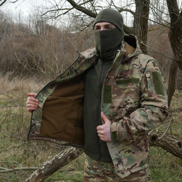 Куртка демісезонна Softshell Kiborg Multicam, S (48)