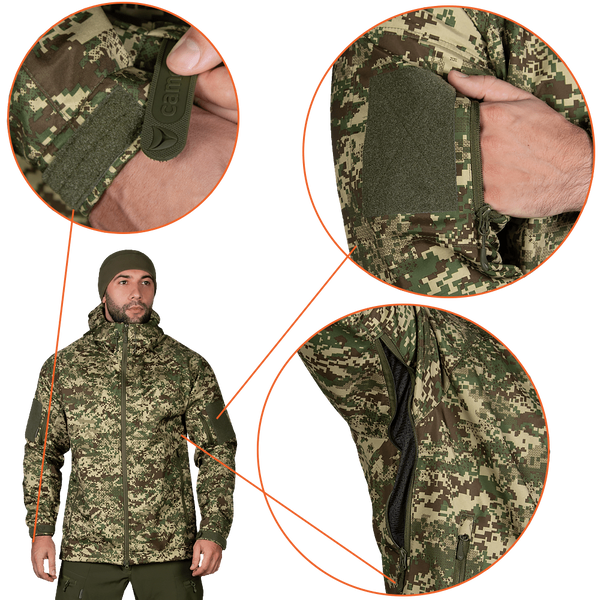 Куртка Stalker SoftShell Хижак піксель (7495), S