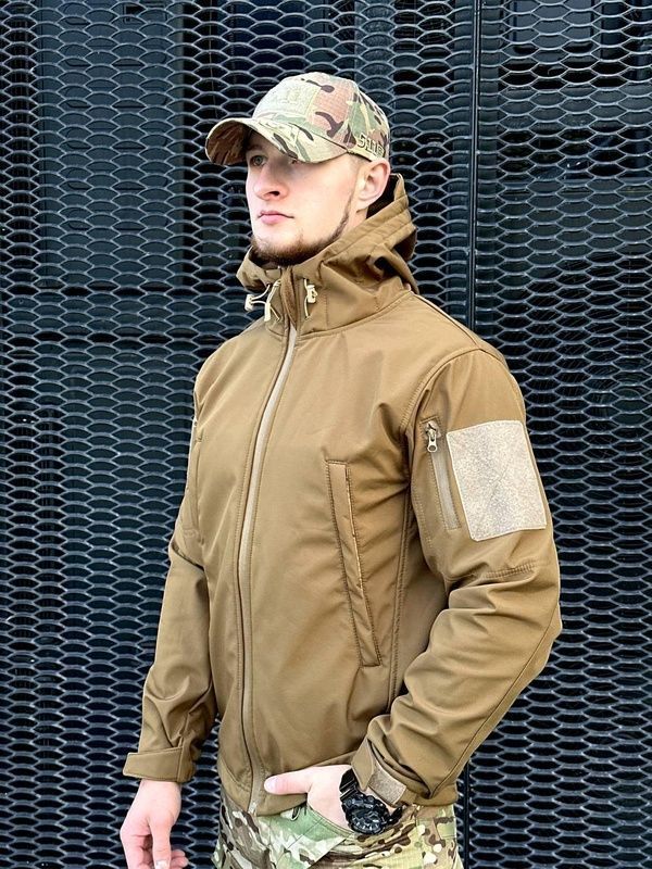 Куртка Софтшел Military, койот, S