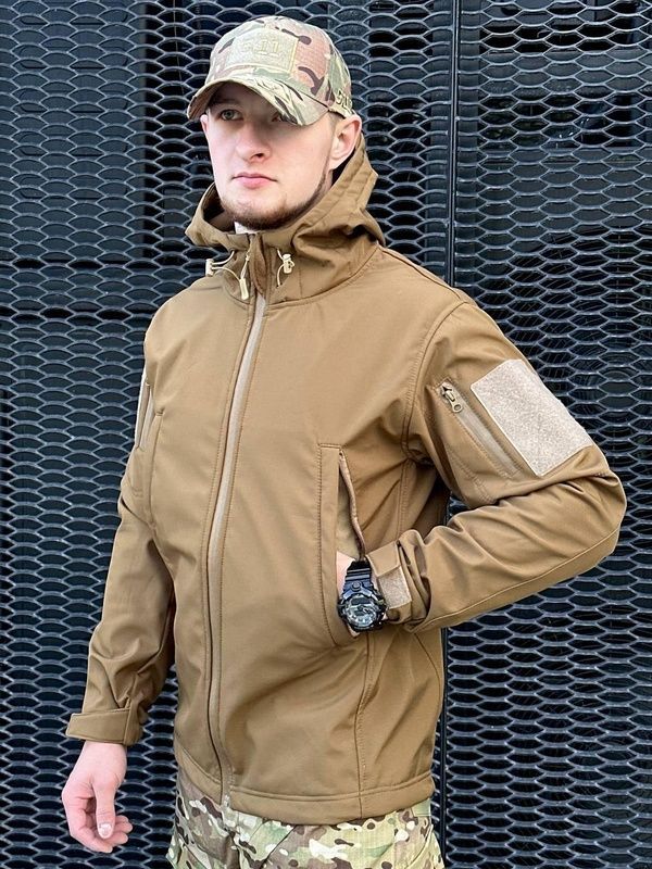 Куртка Софтшел Military, койот, S