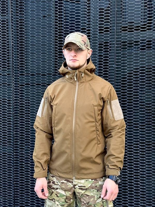 Куртка Софтшел Military, койот, S