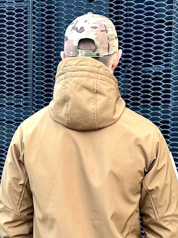 Куртка Софтшел Military, койот, S